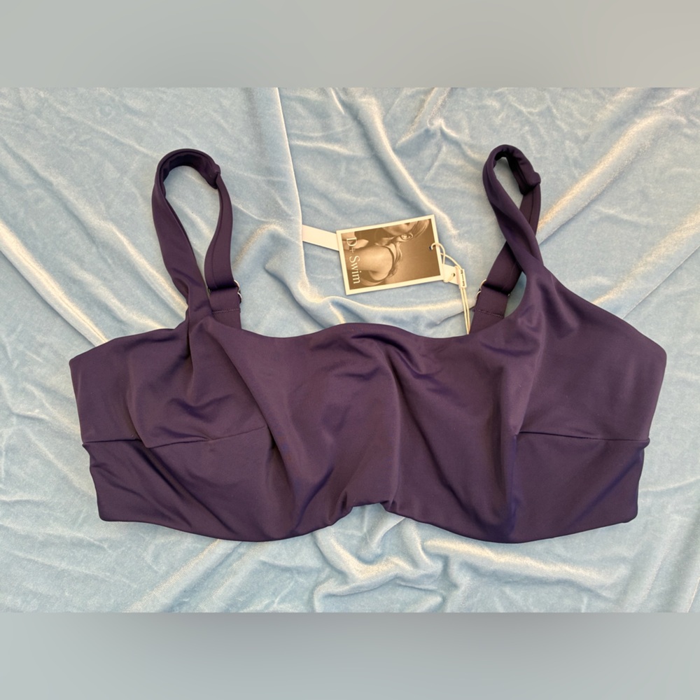 Form and Fold The Underwire Crop Bikini Top 38DD